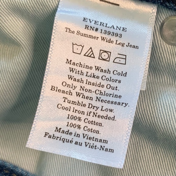 Everlane Super Soft Summer Wide Leg Jeans - Picture 9 of 16